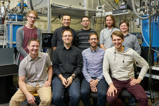 Photo of transient optics and plasmonics research group members